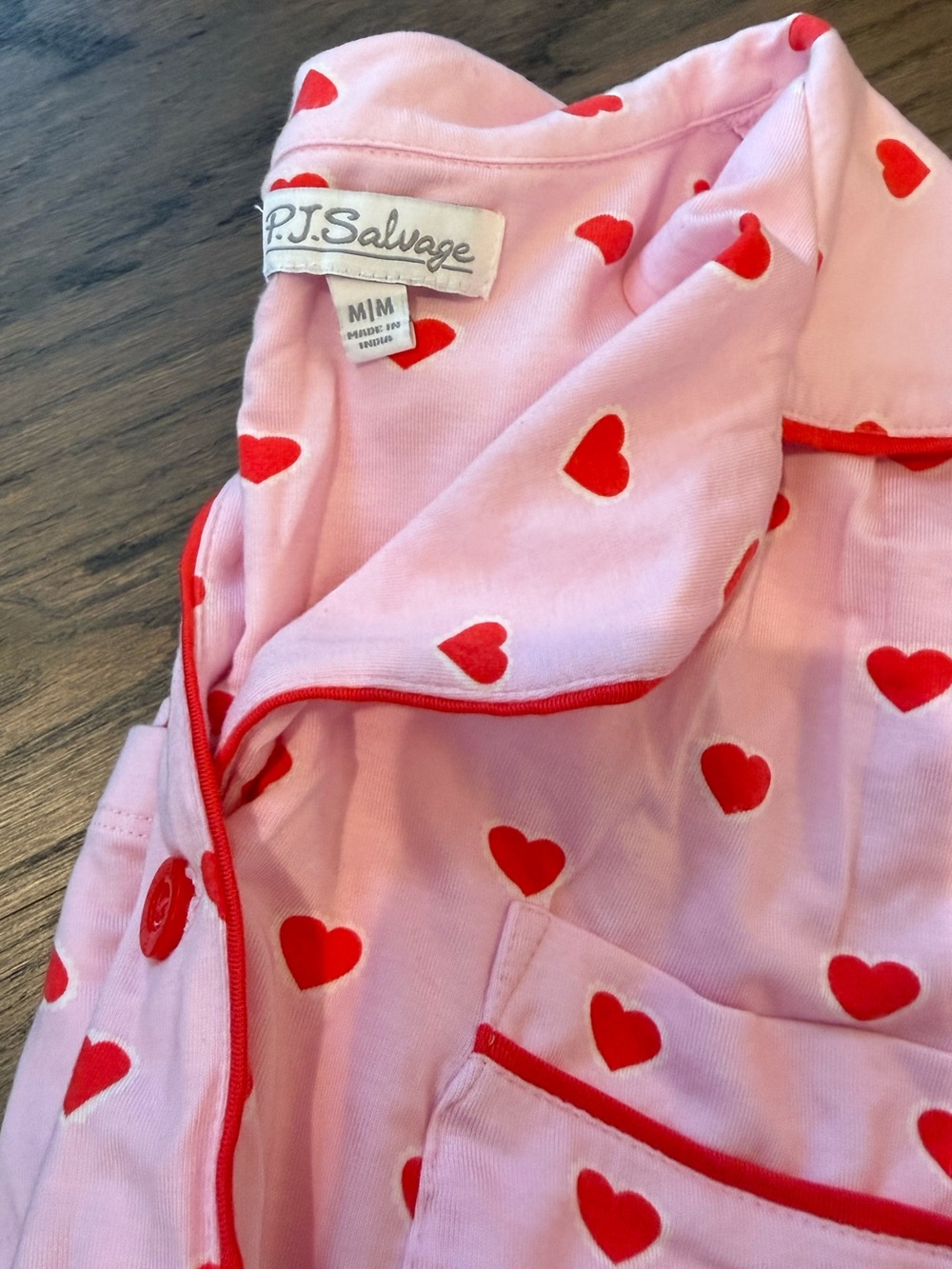 NWOT | PJ Salvage | Wildest Dream Heart Pajama Set | Pink | Size M - Picture 9 of 11